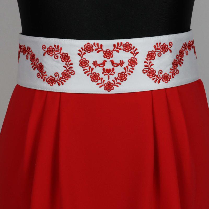 Vyšívaný folklórny opasok Jarmila 4