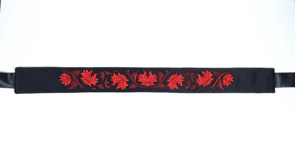 Dámsky vyšívaný opasok Radovana red / gold 6