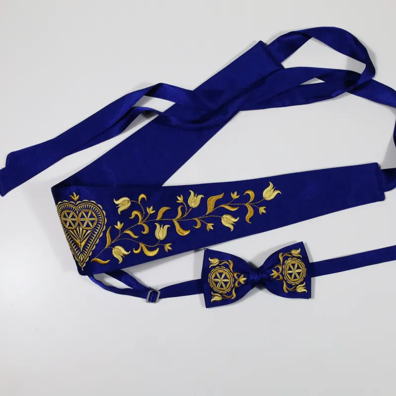 Set Slávka zlato modrý svetlý. 6